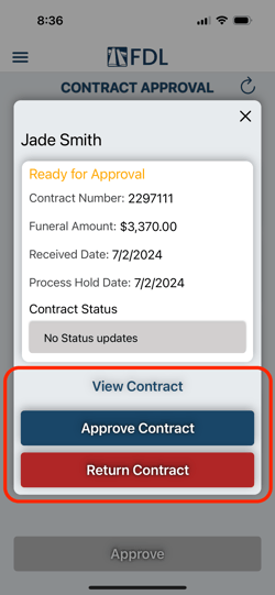 approve or return