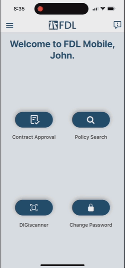 contract approval buttons
