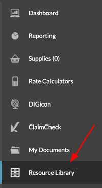resource library on sidebar