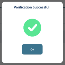 verification successful message in digicon