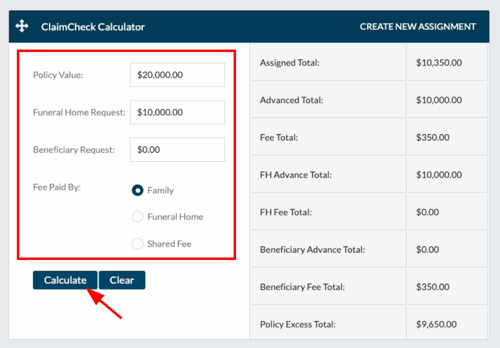 click calculate