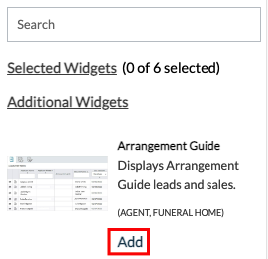 add widget