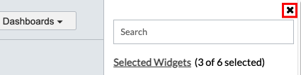 close widget library