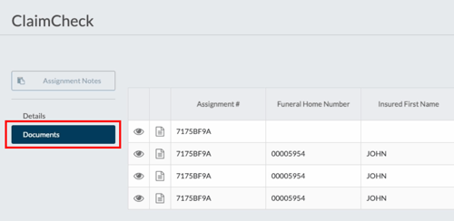 documents page