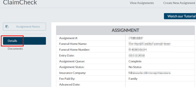details and documents apges