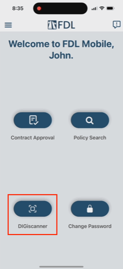 digiscanner button