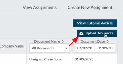 upload documents